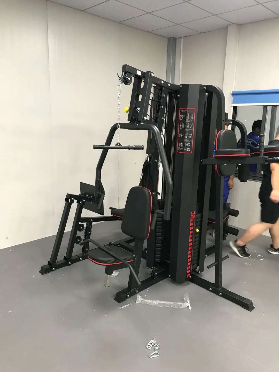 Stack Station 5-in-1 Weight Stack Station Home Multi Gym Machine by Hotkam