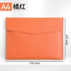 A4-Naranja-Rojo - Nueva Bolsa para Documentos de Cuero