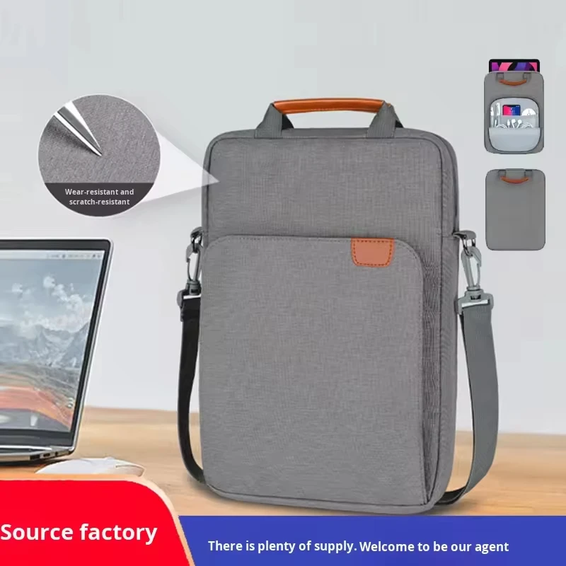 product customized lightweight simple waterproof for ipad fashion crossbody bag zipper closure polyester cover 11inch 13inch laptop bag-10