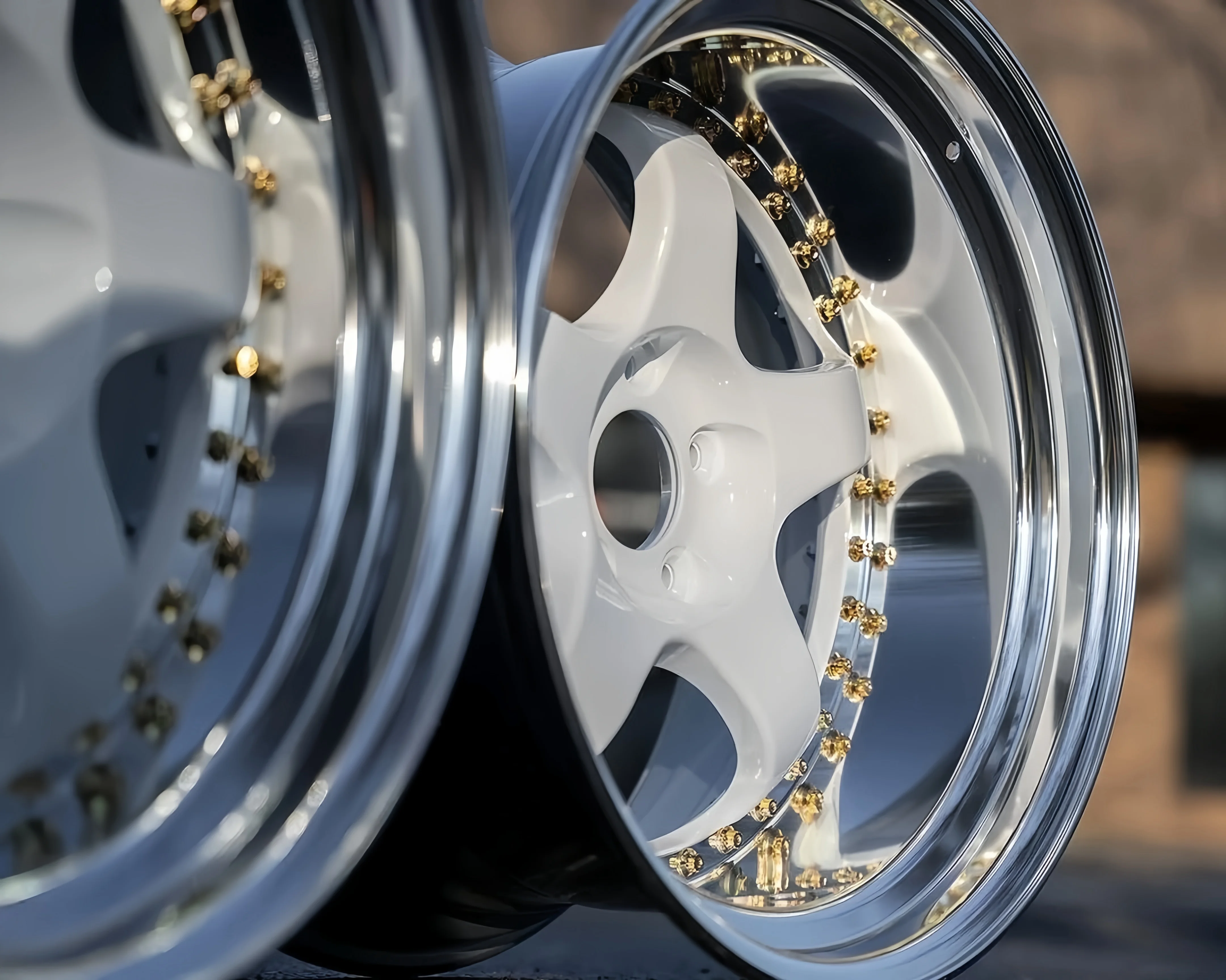 XINLAI New Custom Deep Dish Lip Forged Multi-rim 3-piece Wheel 5X112 20 22 Inch Aluminum Alloy Racing Car Wheels - Image 5