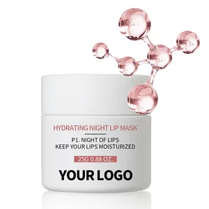 Organic Overnight Collagen & Hyaluronic Acid Lip Sleeping Mask 20g Sheet Form Hydrates Plumps Dry Chapped Lips Night Care