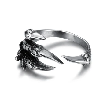 Retro Dominante Etnische Stijl Vuurspuwende Draak Ring Mannen Charme Retro Dominante Etnische Stijl Vuurspuwende Draak Ring Mannen Charme