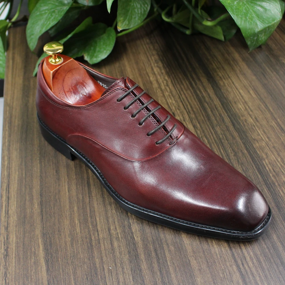 Zapatos De Cuero Rojo Vino De Alta Calidad Para Hombre,Calzado Formal Con  Cordones Para Fiesta,Vestido De Boda - Buy Zapatos De Marca Hombres,Ejecutivo  De Los Zapatos De Los Hombres Zapatos De Vestir