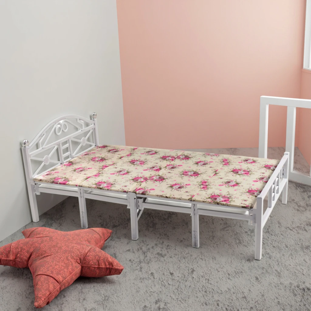 Factory Direct Metal Bed Frame Single Folding Extendable Iron Construction Modern Design for Home Hotel Use Storage Best Price