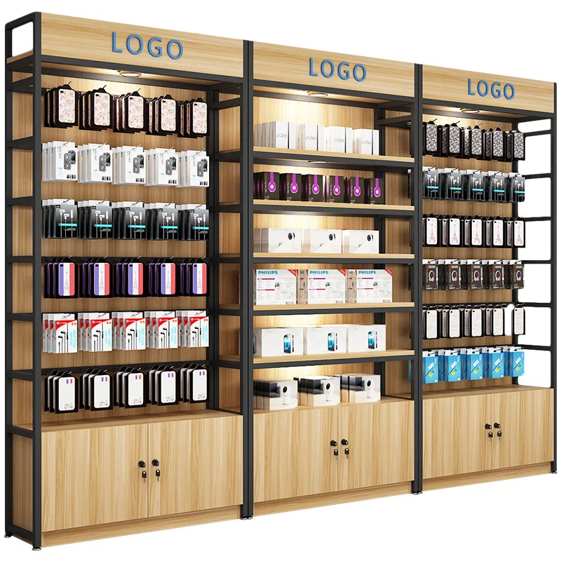 YUNTAI Wood Rack - Customizable Display Shelves for Retail