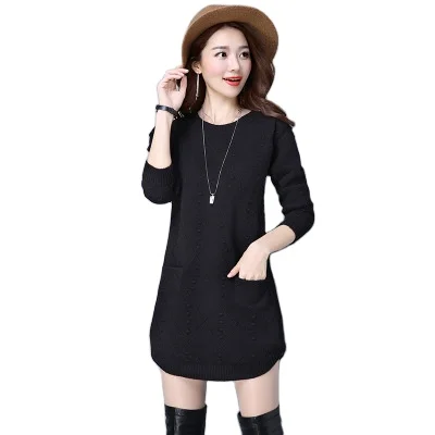 2023 Women's Long Sleeve Slim Pullover Sweater New Solid Color Crew Neck Spring Season Sweet Style Knitting