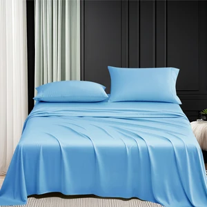 Wholesale 100% Bamboo 300TC Viscose Sheet Set Includes Bed Sheets and Pillowcases Luxury Bedding Collection