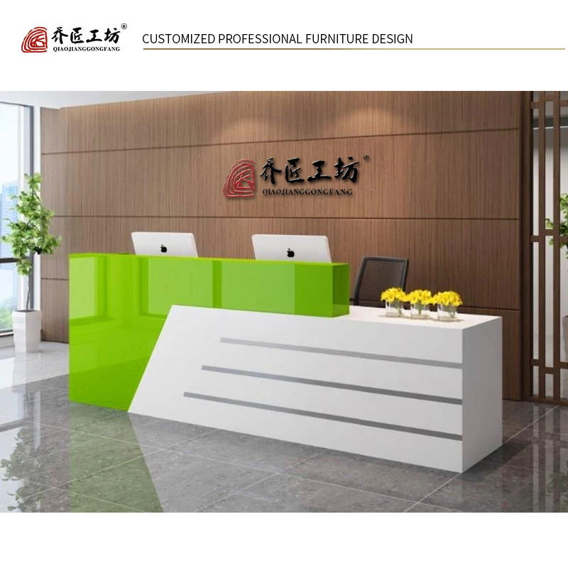 High End European Style Front Desk Reception Marble Reception Desk Office
