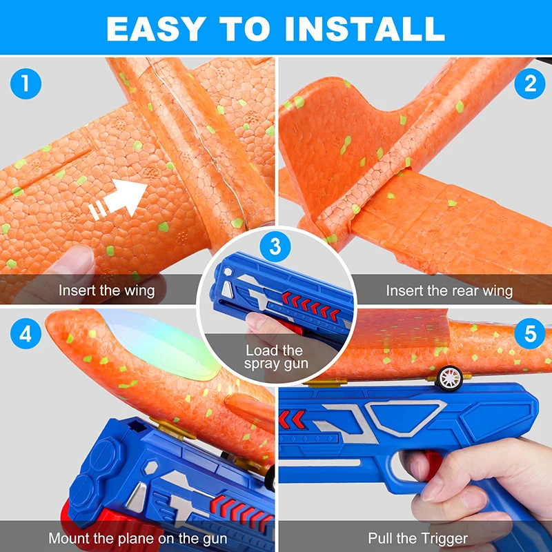 2023 New Hot Selling 3 Pack Led Foam Glider For Kids Outdoor Sport