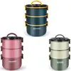 Trois couches de style acier inoxydable 304 de 2 200 ml