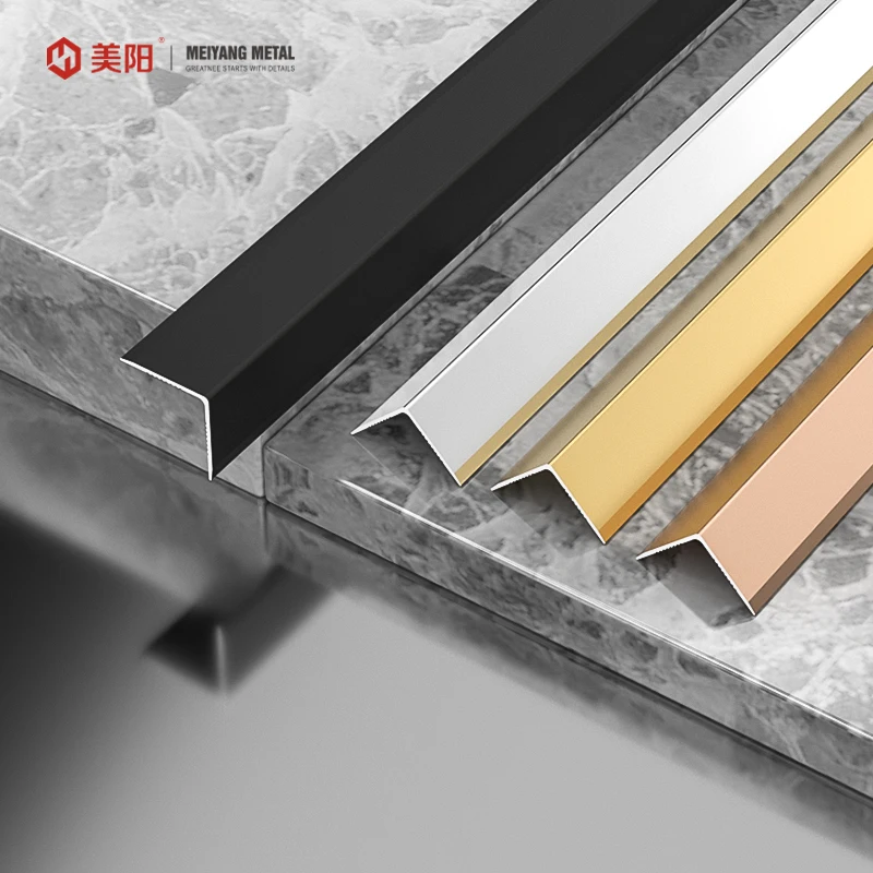 For furniture/staircase decoration Hot Sale Aluminum Tile L-Shaped Aluminum Edge Trim