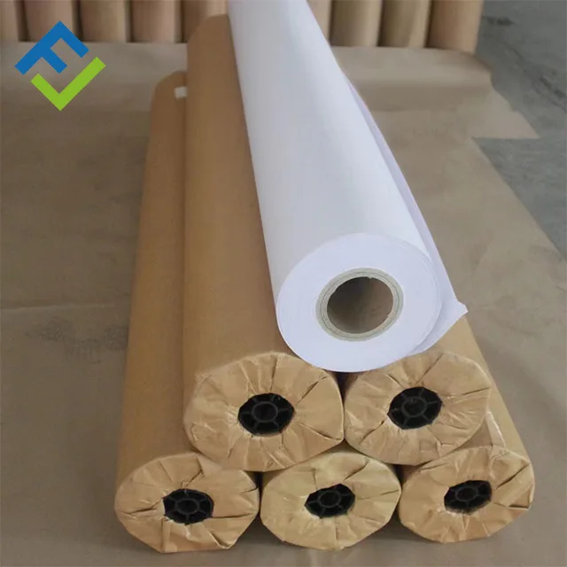A0 A1 White Drawing Paper / Plotter Paper Roll 80gsm for CAD Plotting