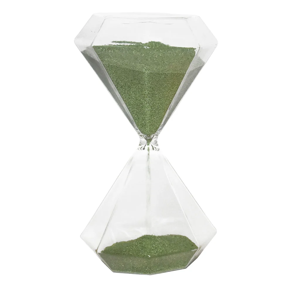Large 1 Half Hour Diamond Customized Hourglass With Different Color Sand