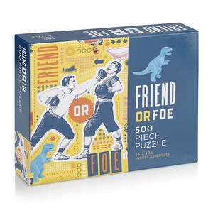 Manufacturer Personalized Friend or FOE 500-piece Jigsaw Puzzle Custom logo Paper Jigsaw Puzzle for Adults and Children