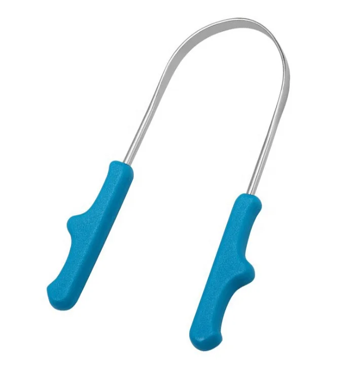 Скребок для языка с пластиковой ручкой