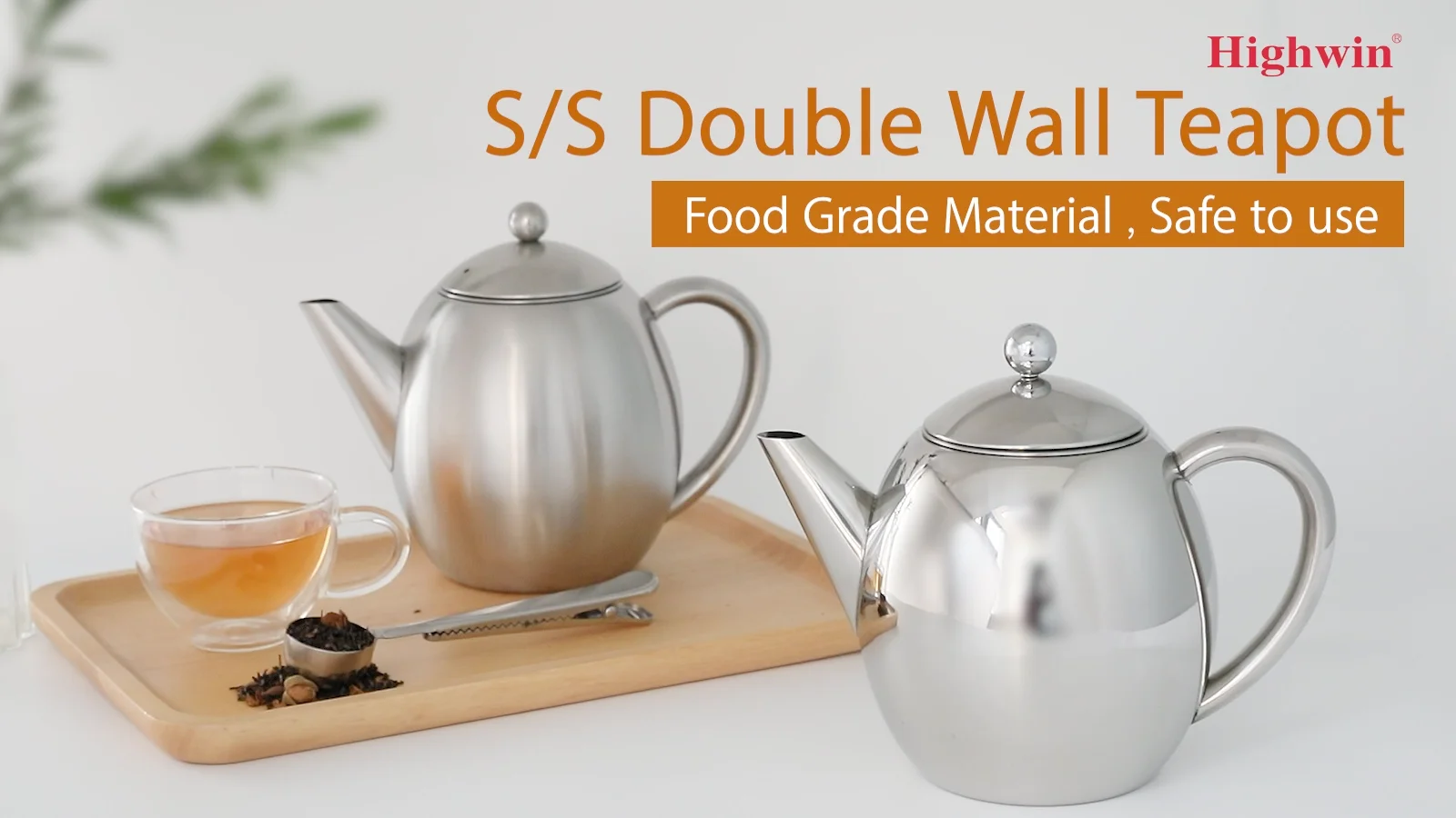 Highwin 1200ml Heat Resistant Large Capacity Double Wall Stainless