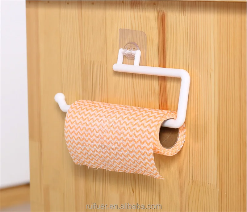 Adjustable Toilet Paper Holder Self-Adhesive Kitchen Toilet Roll Holder Wc Paper  Towel Plastic Rack For Bathroom Tissue Storage