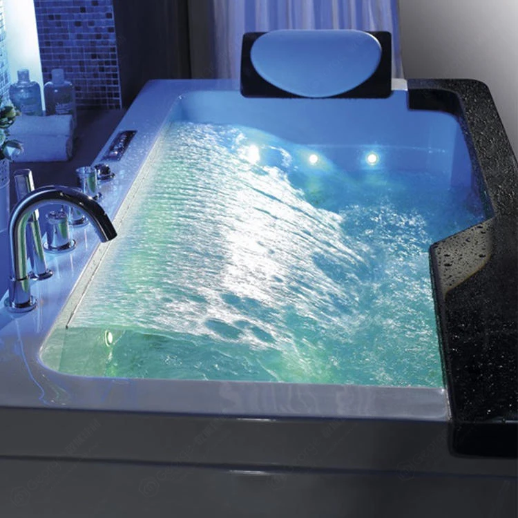 Acrylic Whirlpool Spa Rectangular Bathtub Spa Whirlpool Bathtub Soaking