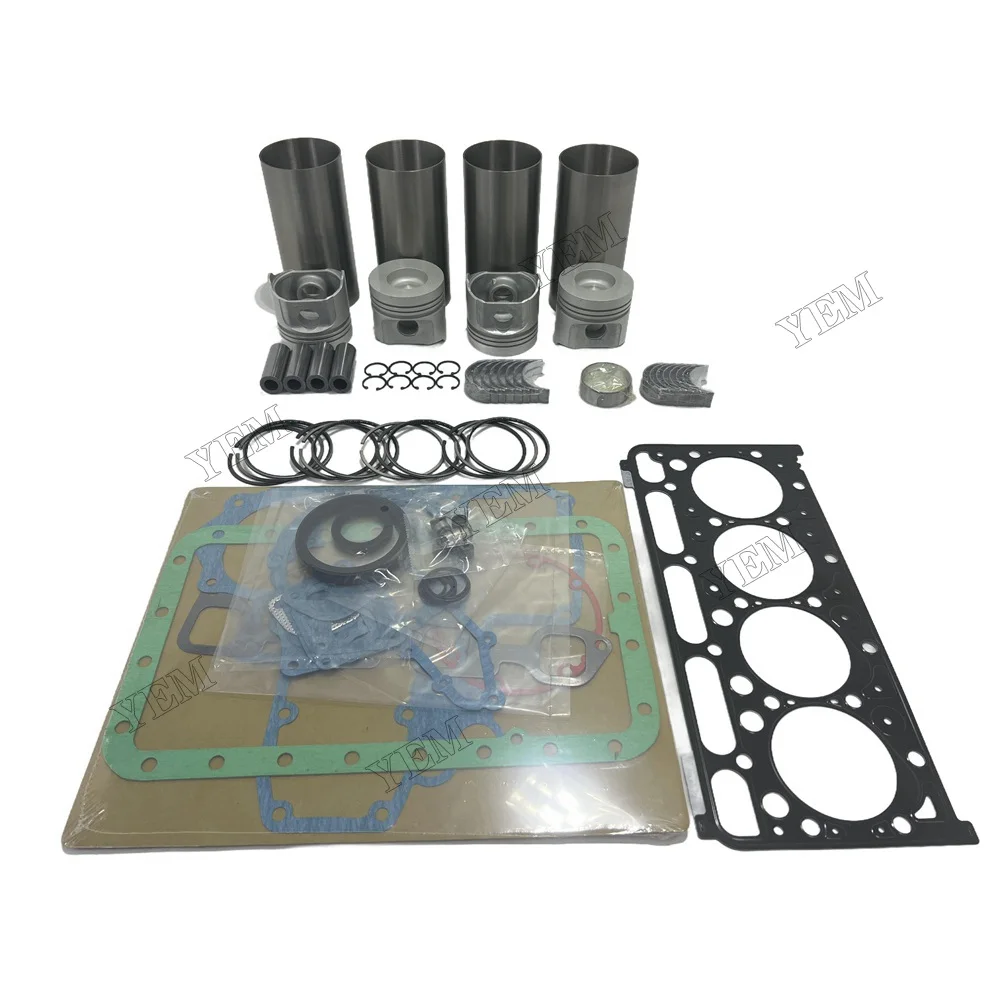 Overhaul Rebuild Kit (Direct-Injection) for Kubota V2203 V2203E V2203-B Wheel Loader R510 Bobcat 753 763 773 Loader Engine