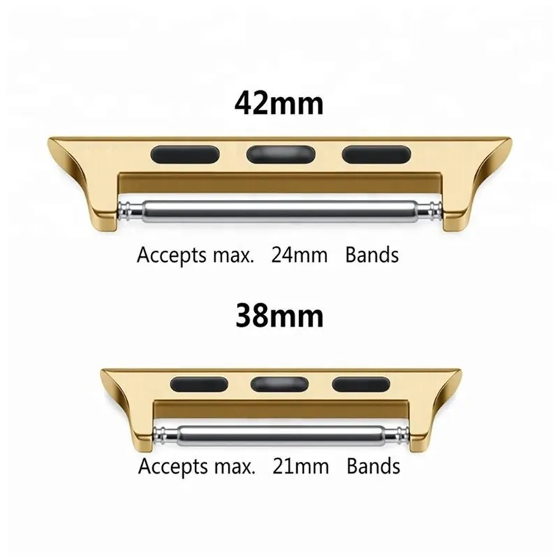 Spring Bar Watch Strap Connector Adapter Compatible with Apple Watch Band, for IWatch Attachment/Clip/Clasp/Hardware/Lug