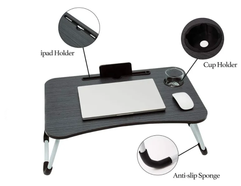 Light Weight Multipurpose Desk Bed and Study Tables Modern Laptop Portable Bed Table Stand Floor Working Table With Folding Legs