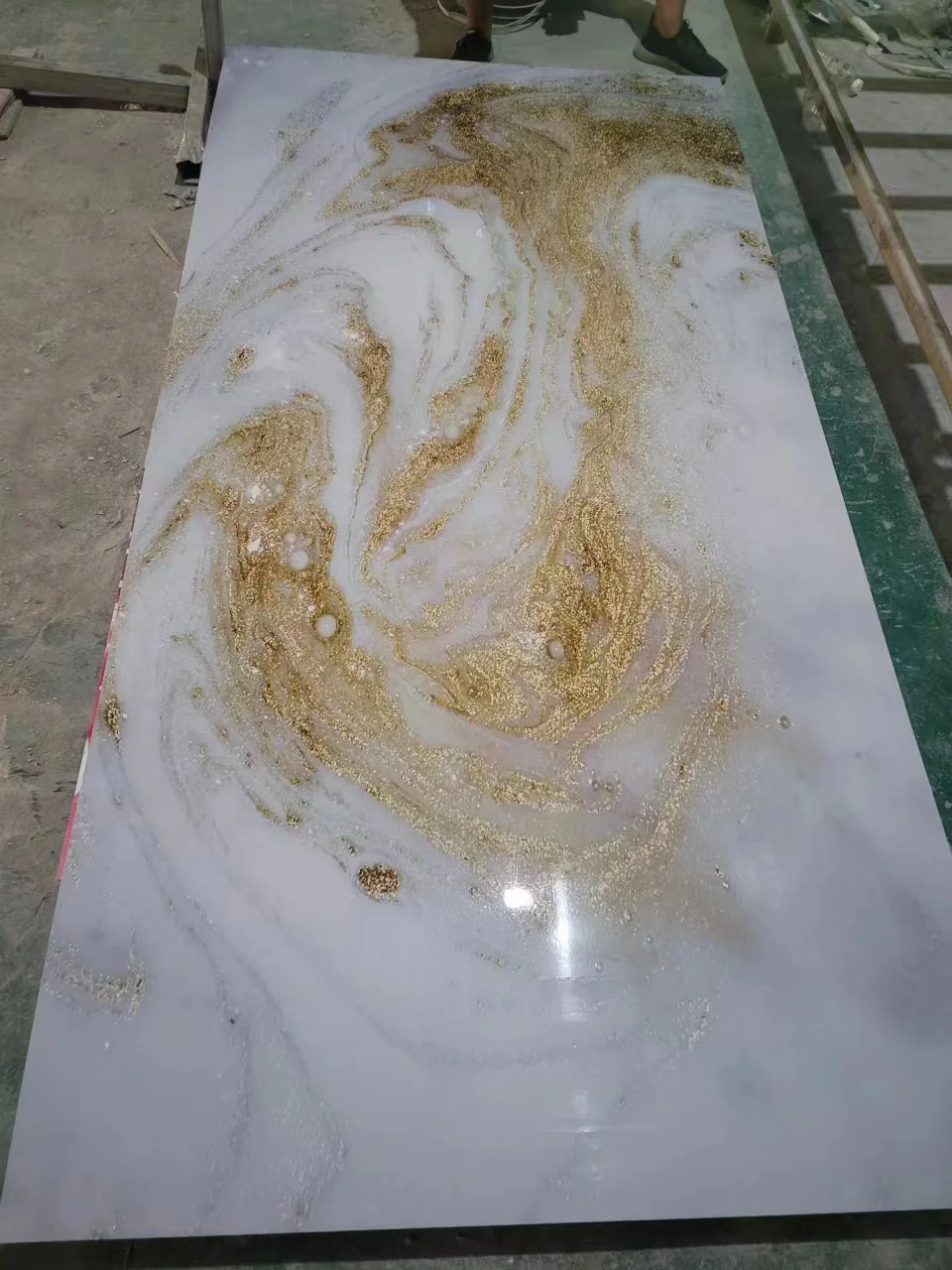 High Glossy Flexible Pvc Marble Wall Panel 3d Printed Uv Marble Sheet ...