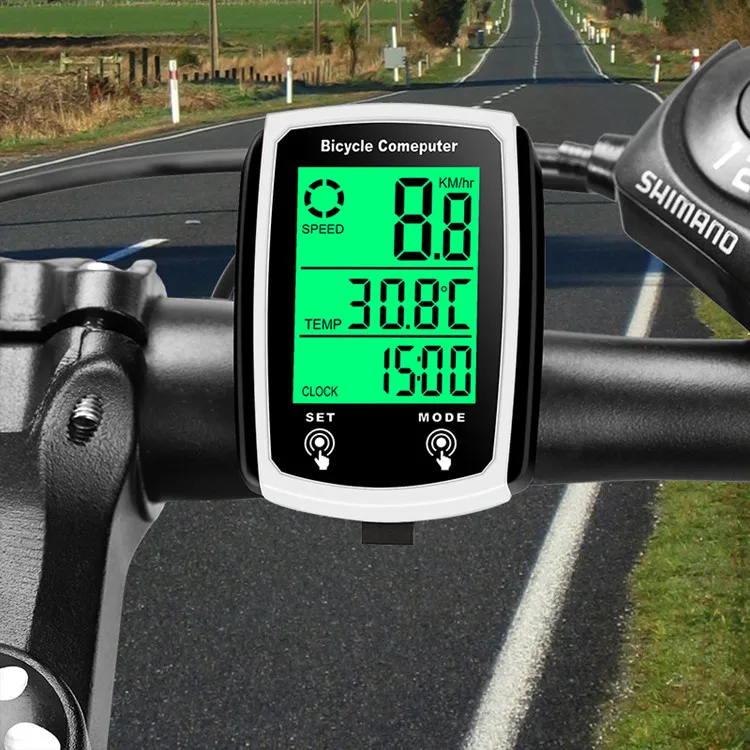 Сенсорные кнопки велосипедные аксессуары Bikemeter большой экран с проводным велосипедным компьютером водонепроницаемый велосипедный
