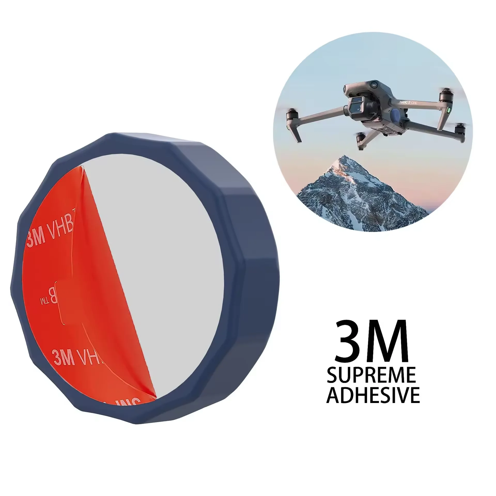Support Adhésif Pour AirTag - Lot De 2, Avec Adhésif 3M - Pour Coller Sur Portefeuille, Télécommande, Voiture, Bagages, Drone