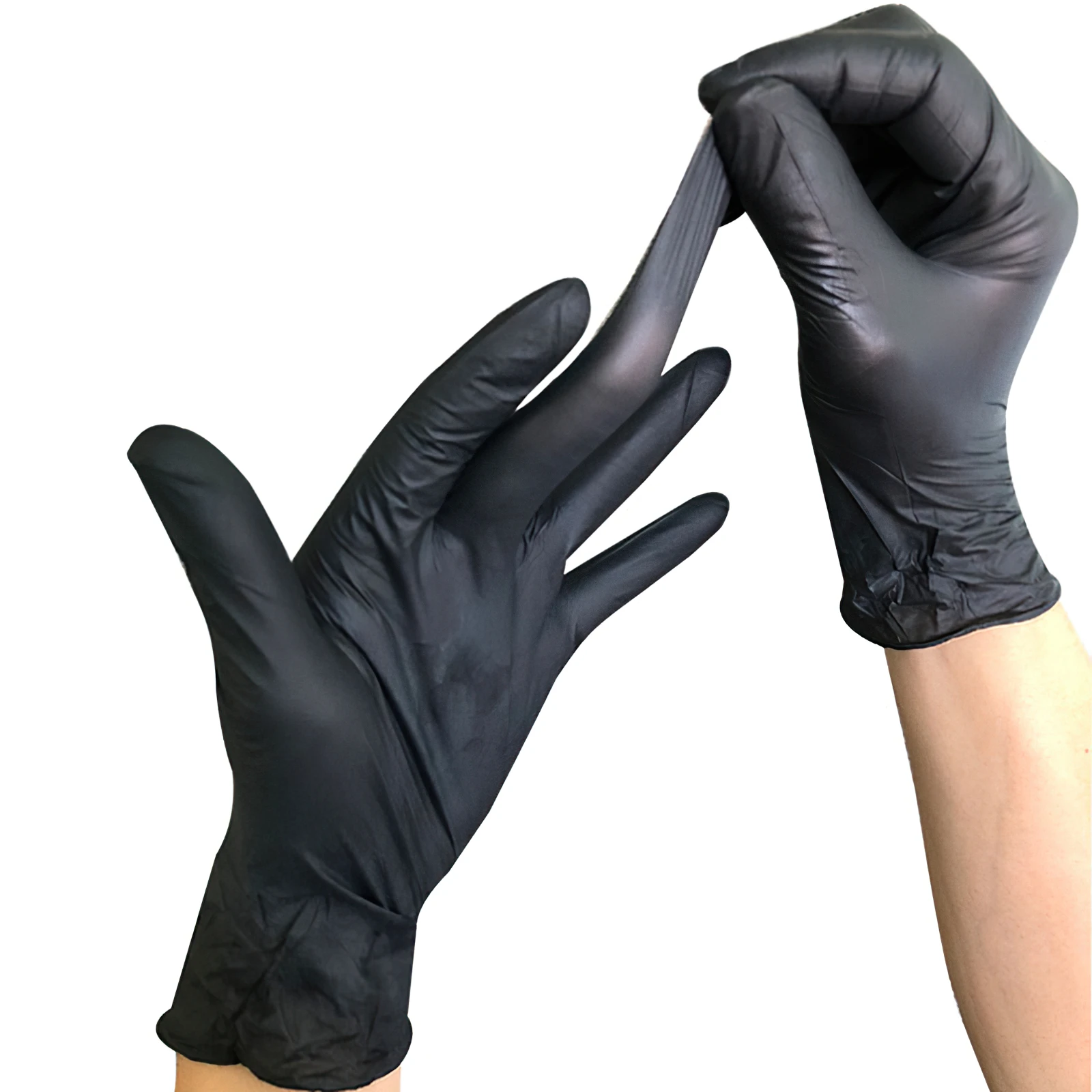 black catering gloves