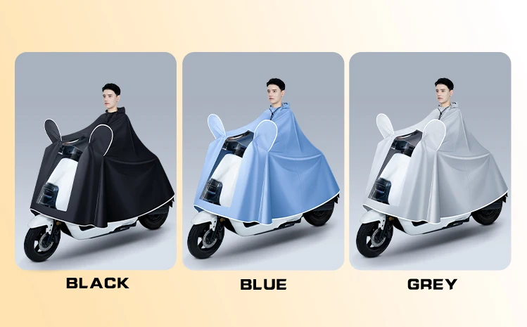 Customizable polyester travel raincoat bicycle rain coat waterproof rain gear supplier