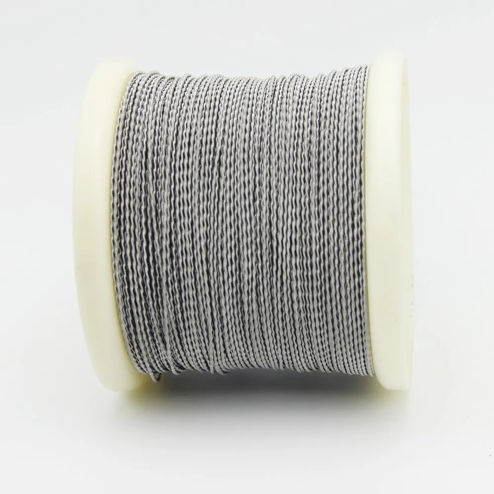 Nichrome80 Dual Core Fuse Clapton 10ft 24+24/38ga Ni80 Electric Heat Wire Roll Spool for Remade Coil