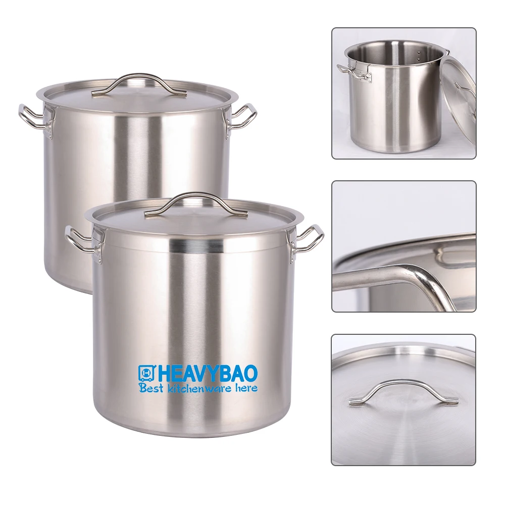 Heavybao Commercial Kitchenware Stainless Steel Cooking Pots