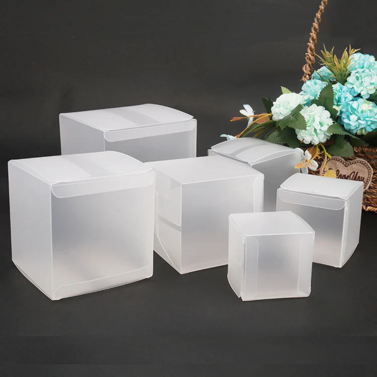 Transparency Box Custom Printed Clear Packaging Translucent Frosted Box Transparent PP ...