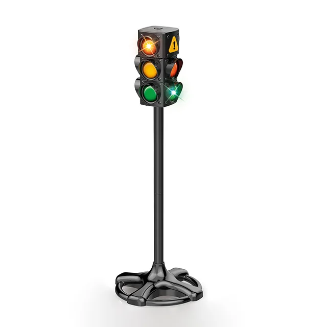 Intersección regulada por semáforos con señales de tráfico semáforo Intersección regulada por semáforos con señales de tráfico semáforo