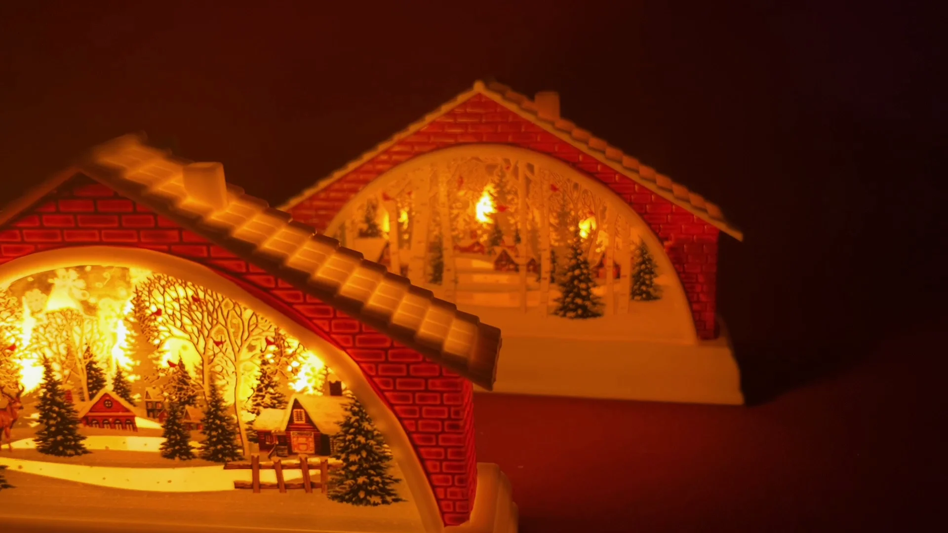 2022 New Christmas Gifts Home Decoration Village Christmas Night Light ...