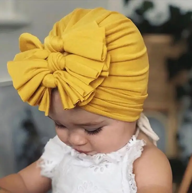Kids Girls Baby Toddler Turban Knotted Bow Head Band Headband Hair Band Headwear