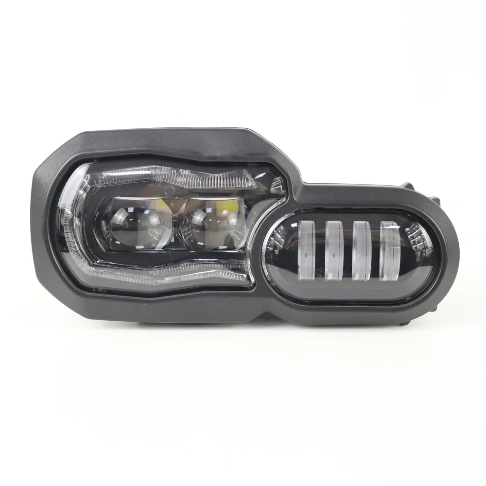 TIYPEOR Motorcycle Accessories LED Headlight Assembly With Angel Eyes DRL for F650GS/F700GS/F800GS/F800R/F800 ADV Headlamp