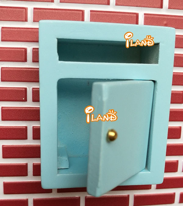 
Миниатюрный маленький почтовый ящик Iland OA021B, деревянный ящик для кукольного домика с надписью 