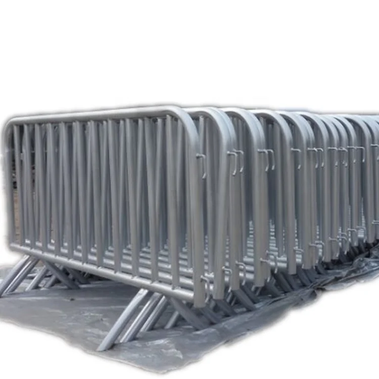 Temporary Crowd Control Barrier, Galvanized Pedestrian Barriers, French Barricade
