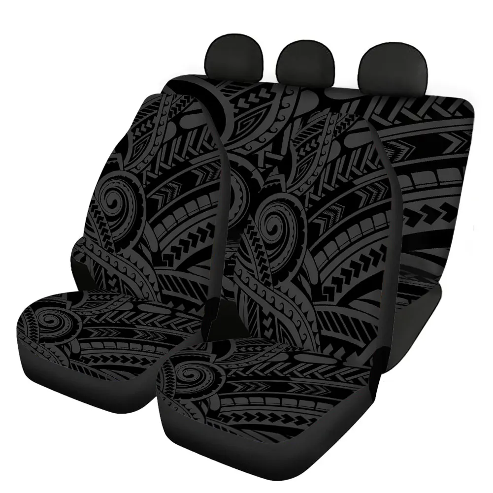 Универсальные чехлы на сиденья автомобиля из полиэстера с серыми