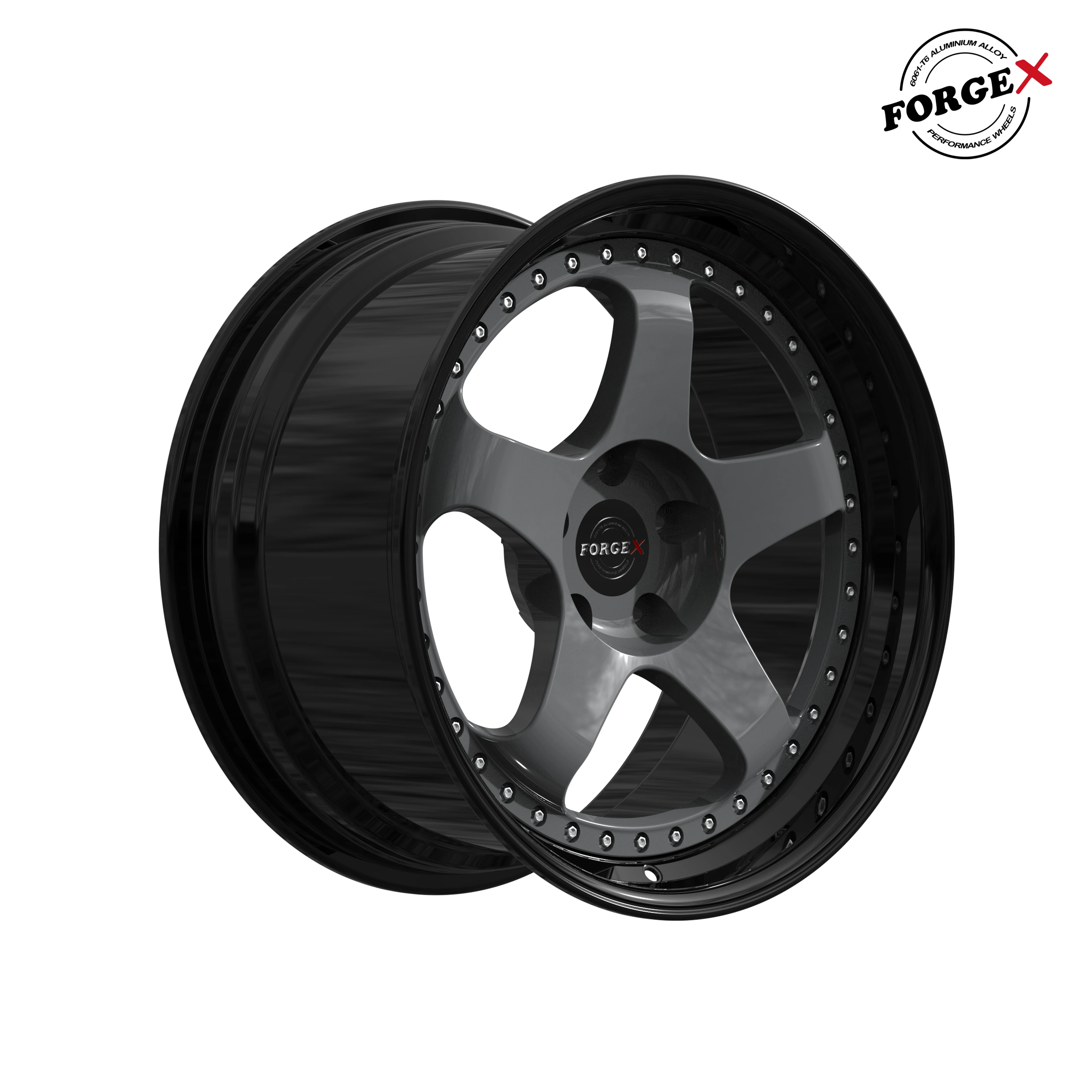 Customizable 5x114.3 Concave Forged Aluminum Alloy Wheels 2-piece 18-24 ...