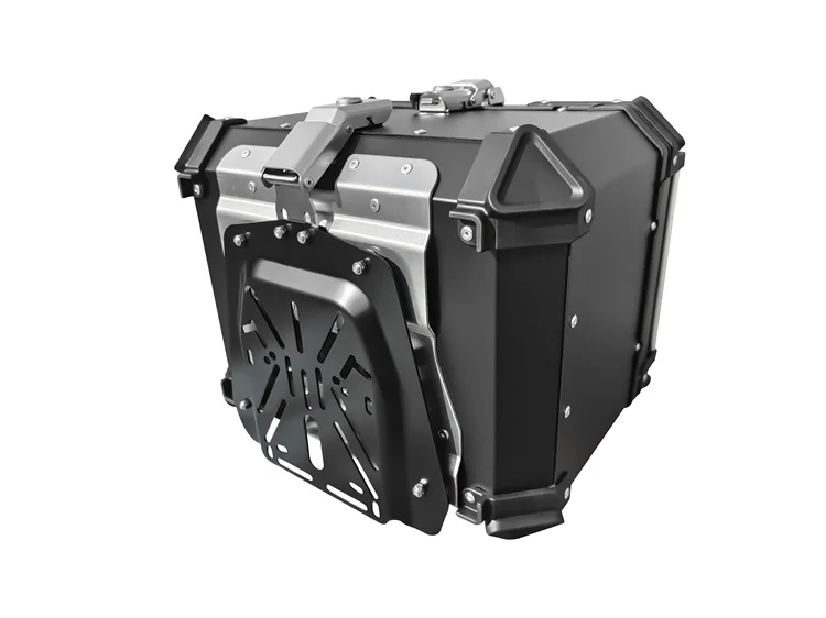 Мотоциклетная верхняя коробка быстросъемная система блокировки 45 л черная Водонепроницаемая задняя крышка