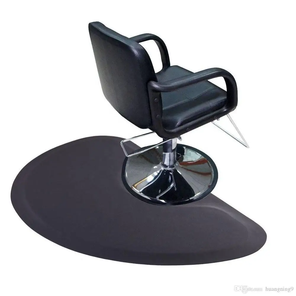 Modern Barber Chair Anti-Slip PU Mat Anti-Fatigue Decompression Foot Mat for Special Hair Salon Floor