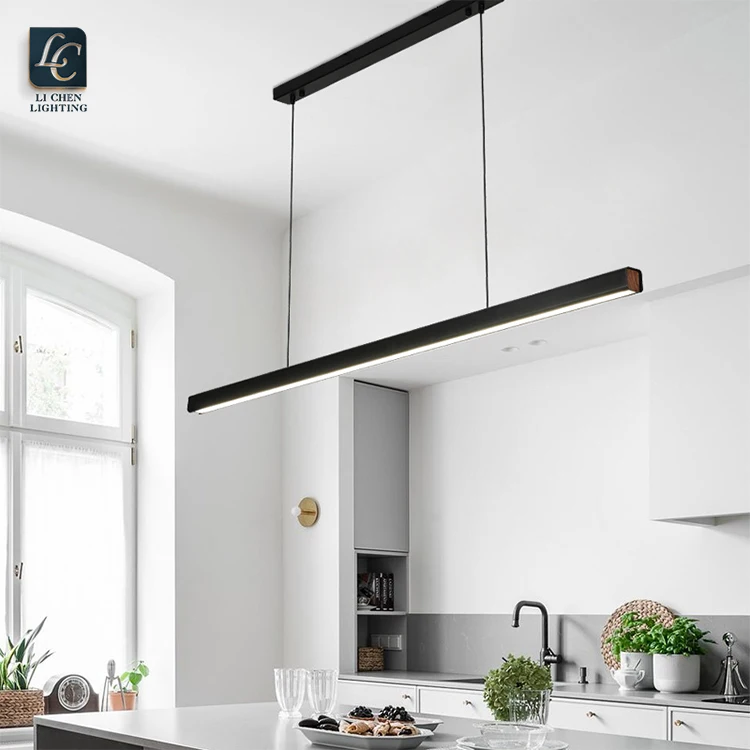 P0055 Simple Design Indoor Decoration Office Home Commercial Black LED Modern Pendant Lamp