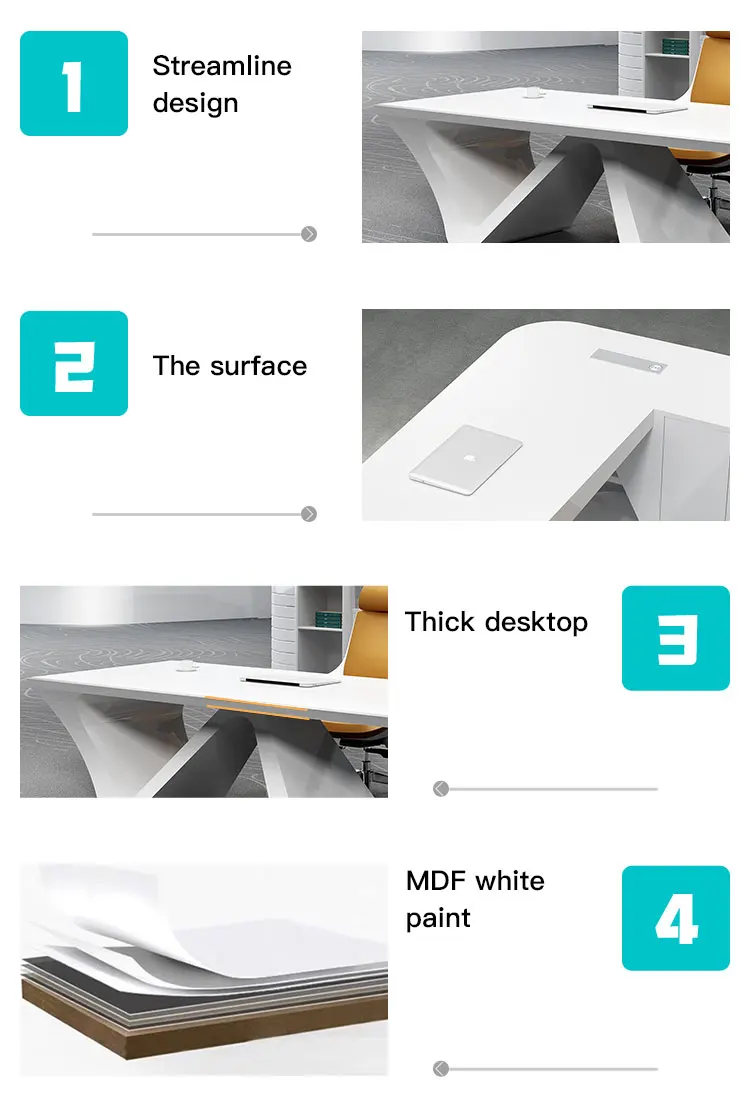 Customized Modern Luxury Office Furniture 10 Seater Meeting Room Table