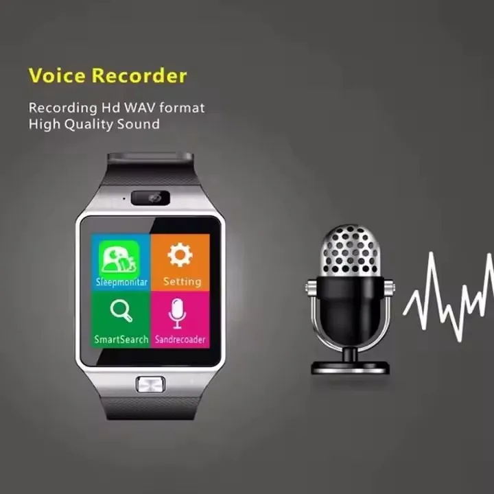 2024 Smart Watch DZ09 with Camera BT Support Android Ios