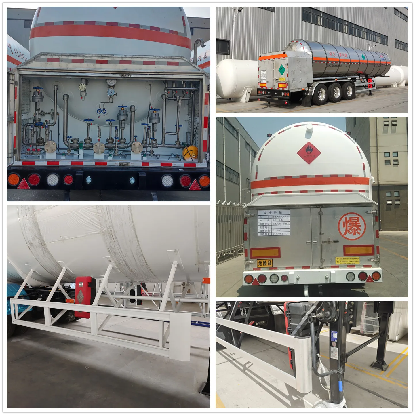 Liquid Co2 Tanker 3 Axles Trailer Co2 Tank Trailer for Sale
