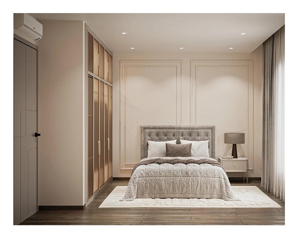 Moderner Halbhoher Kleiderschrank für Schlafzimmer Günstiger Garderobenschrank mit Holzpaneel-Design für den Heimgebrauch| Alibaba.com