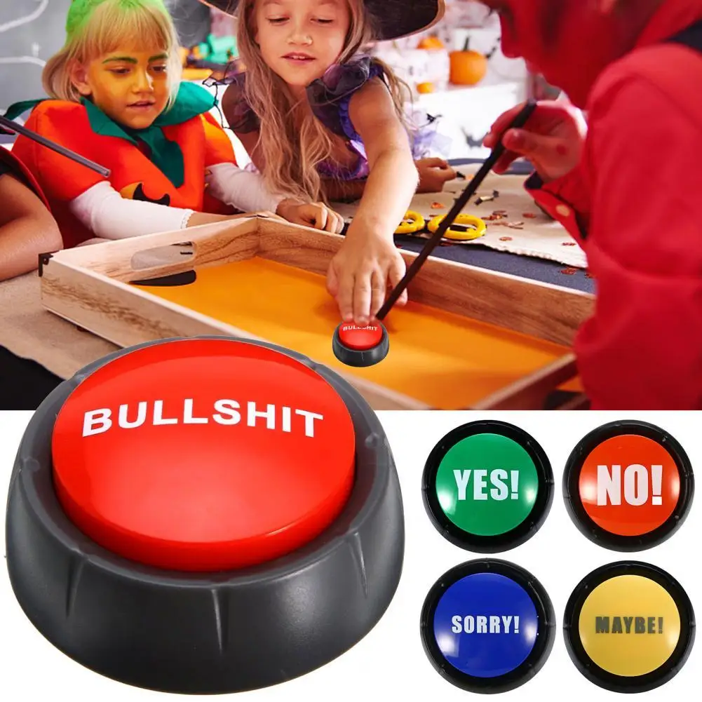 Customized In-Stock Answer Buzzer for Game Show Quiz Competition Talking Push Button Light Sound Plastic Material Battery