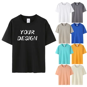 High Quality Streetwear Drop Shoulder Mens Oversized Tshirts Custom Logo Printing 240Gsm Cotton T Shirts